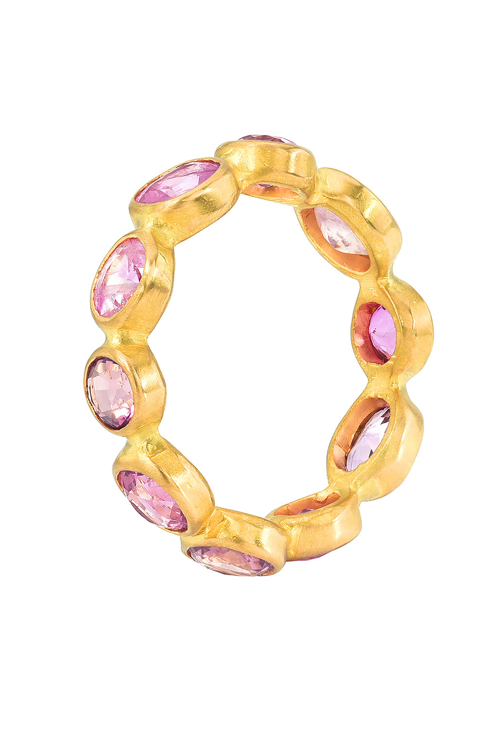 Pink Sapphire Infiniti Ring