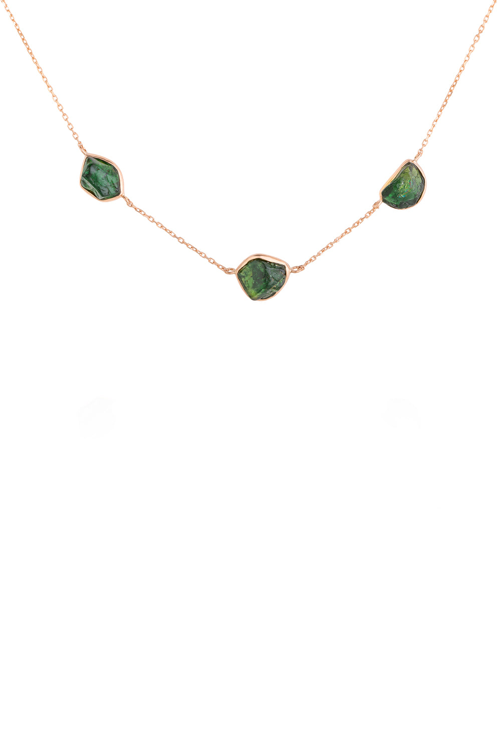 Green Tourmaline Sequence Necklace