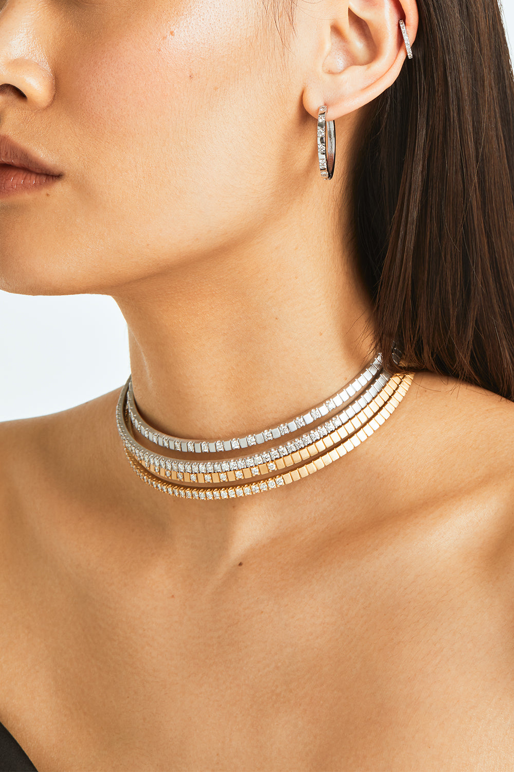 Diamond Shiraz Choker Necklace