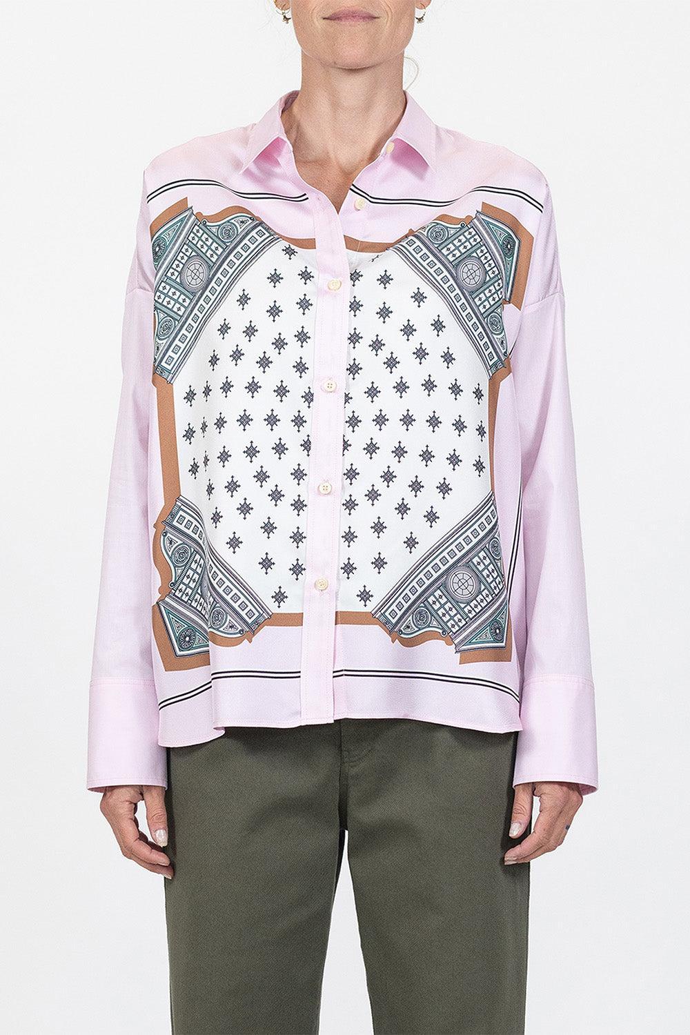 Sirene Shirt-PINK-38-CLOTHINGTOPBLOUSE-CALLAS MILANO