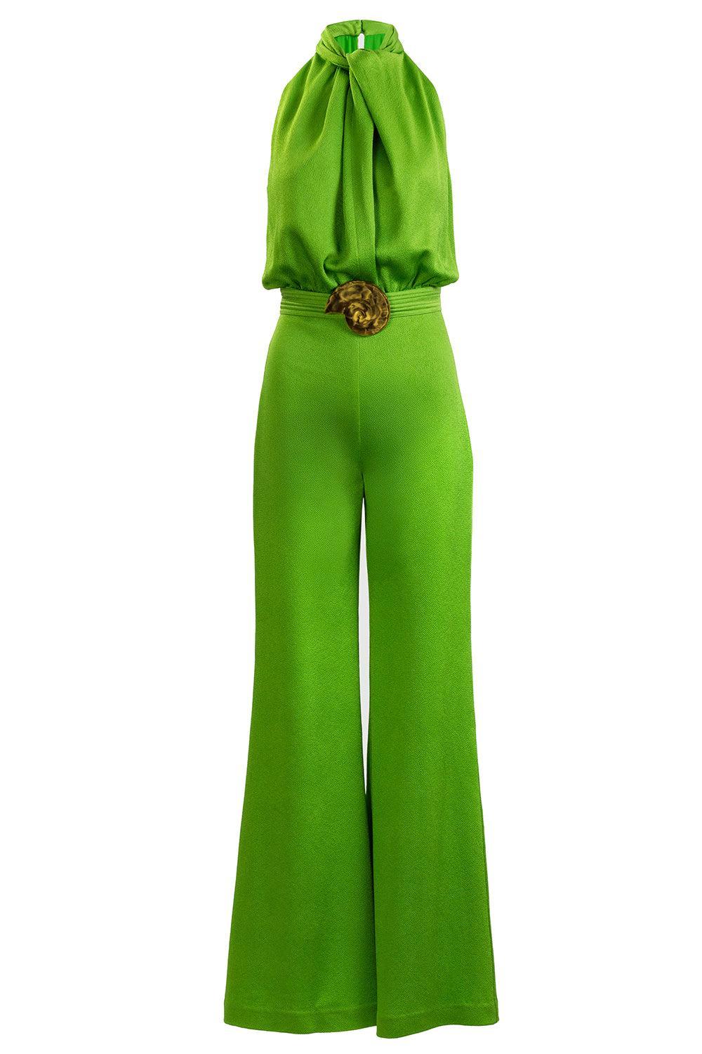 Siv Jumpsuit - Green-GREEN-S-CLOTHINGPANTJUMPSUIT-SILVIA TCHERASSI