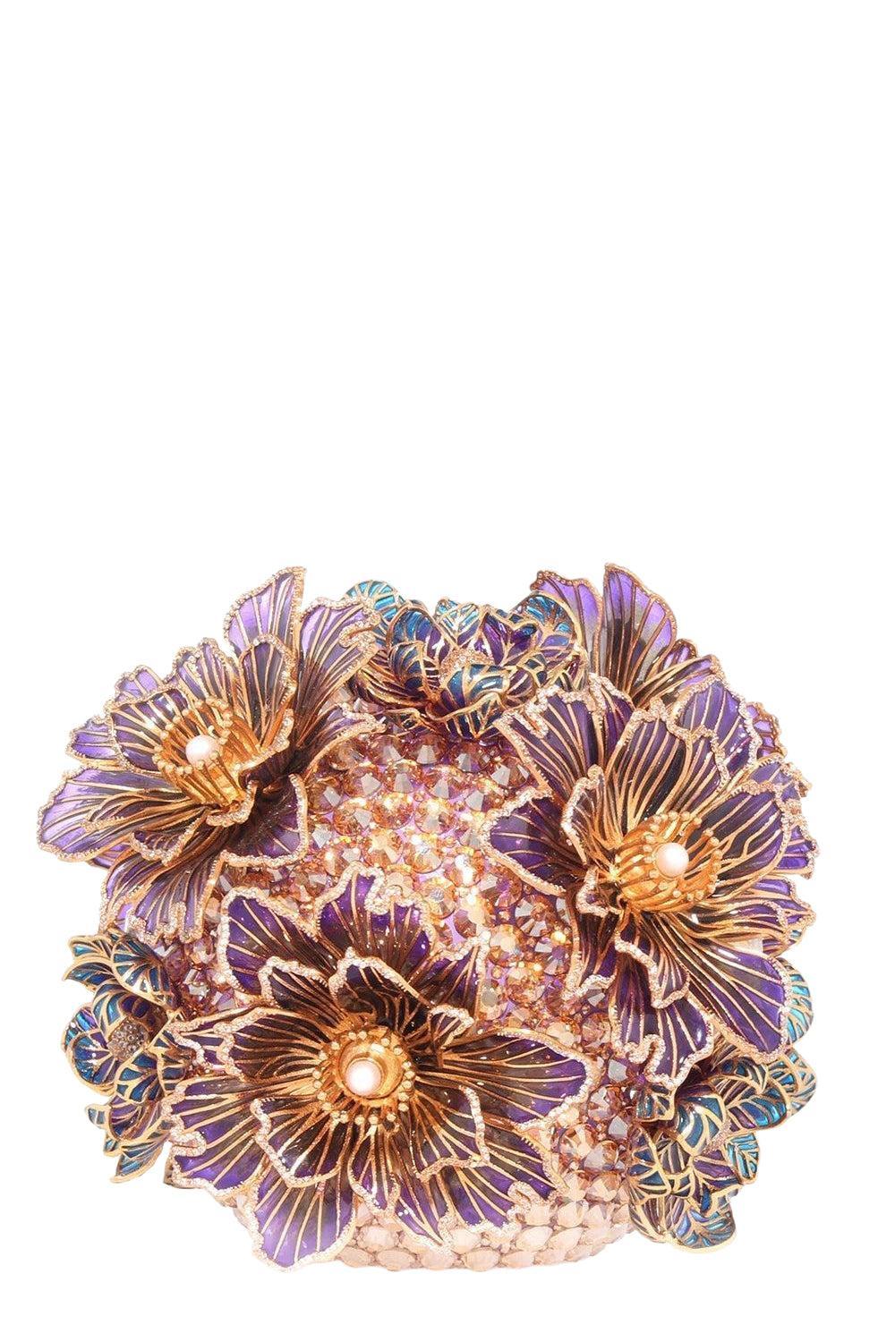 Sphere Glass Flowers Bag-CHAMPAGNE-O/S-HANDBAGEVENING-JUDITH LEIBER