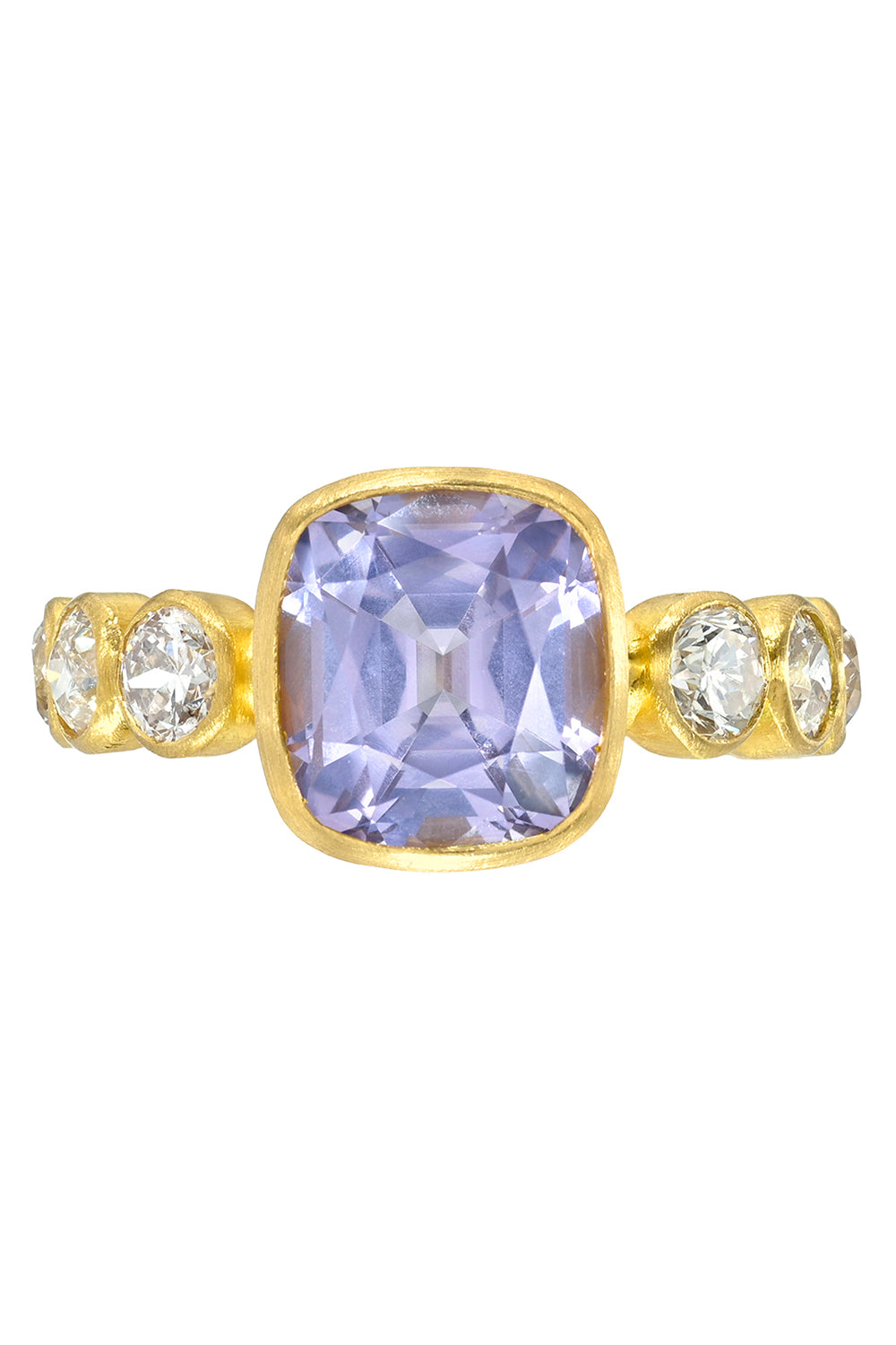 Spinel Diamond Pave Band Ring