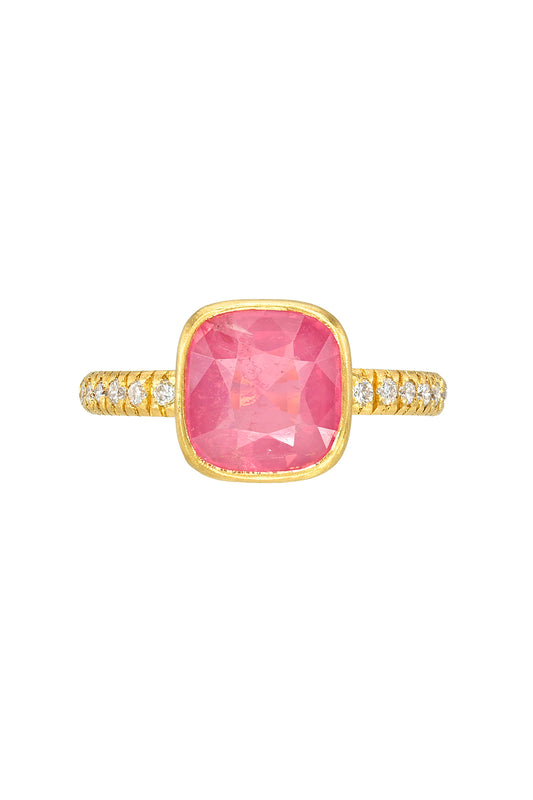 Mahenge Spinel Bezel Ring