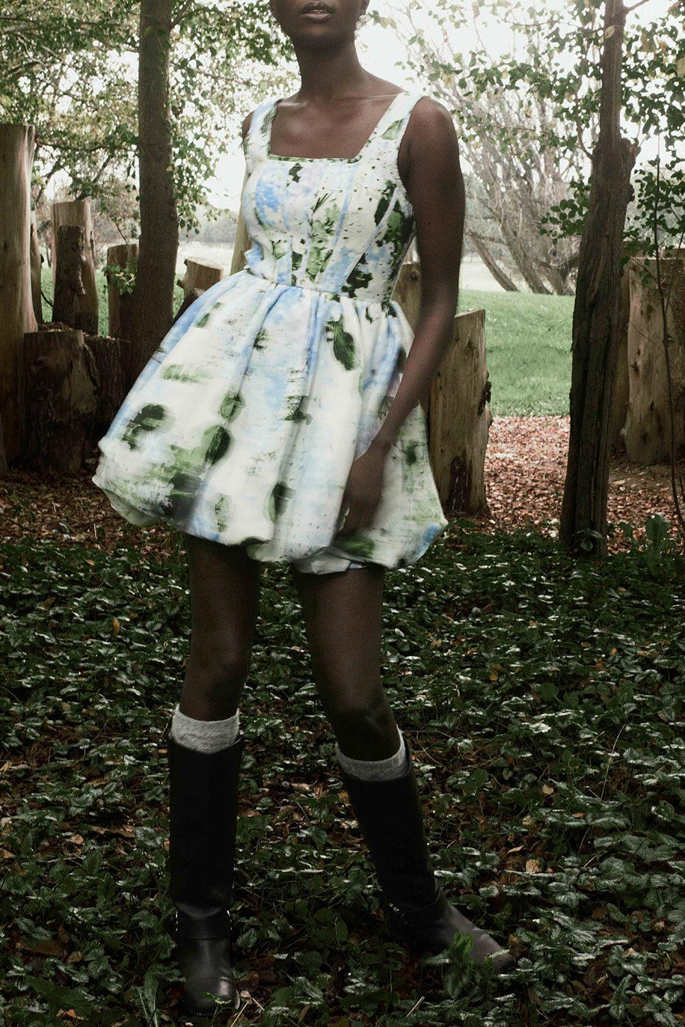 Suzette Mini Dress-BLUE HYDRANGE-0-CLOTHINGDRESSCASUAL-AJE