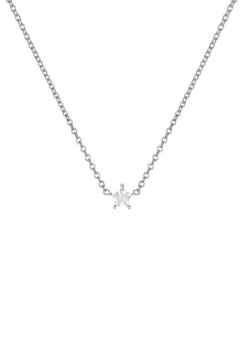 Diamond Star Stella Pendant Necklace-WHITE GOLD-JEWELRYFINE JEWELNECKLACE O-MELISSA KAYE