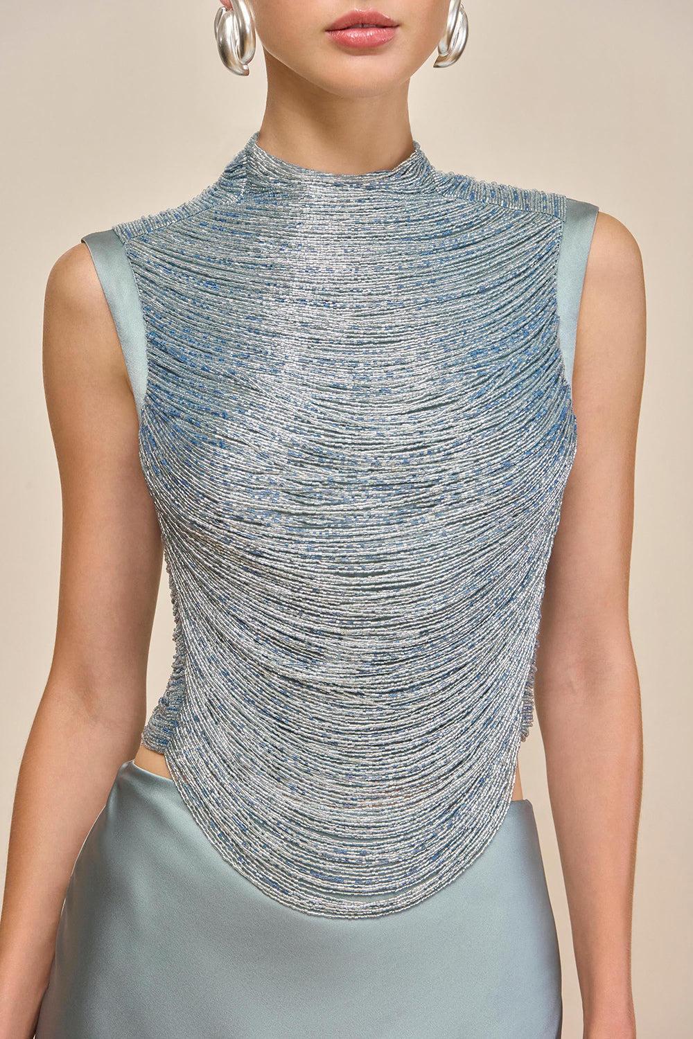 Taraji Sleeveless Top-CELADON-XS-CLOTHINGTOPBLOUSE-CULT GAIA