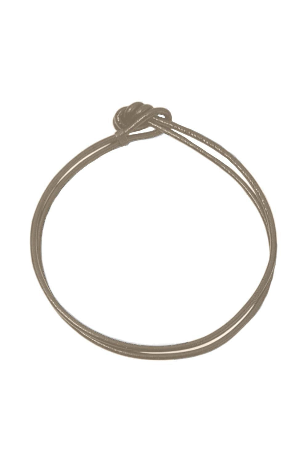 Double Italian Torque Necklace - Taupe-TAUPE-JEWELRYFINE JEWELNECKLACE O-MASON & BOOKS