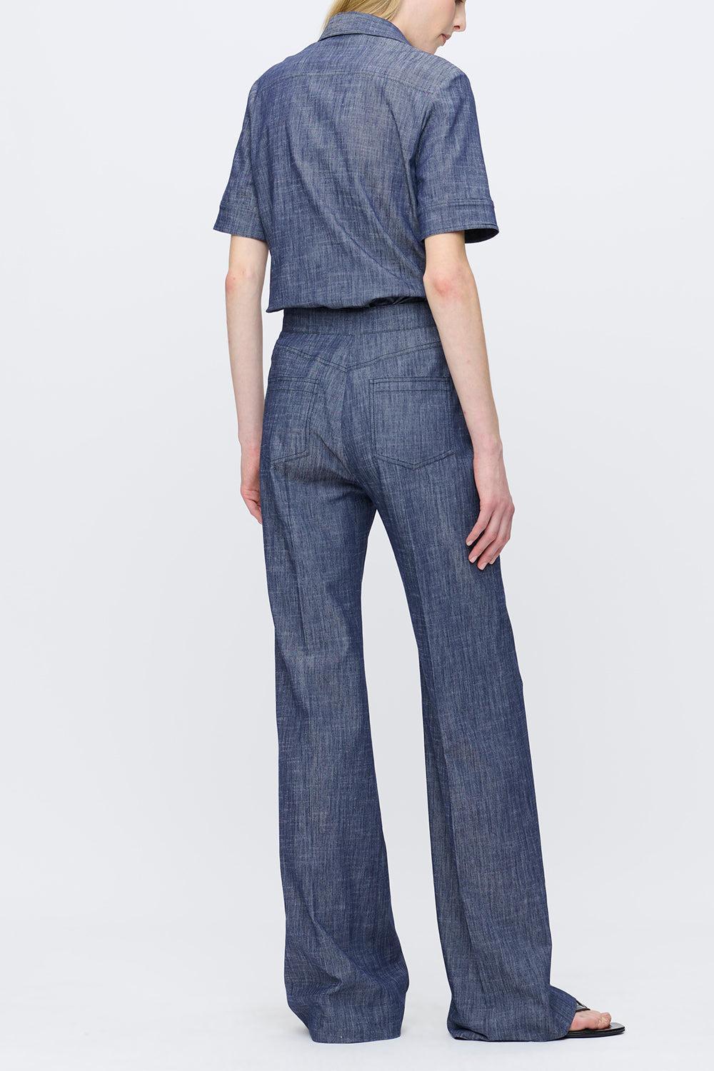 Tonne Pant-BLUE-40-CLOTHINGPANTWIDE LEG-CALLAS MILANO