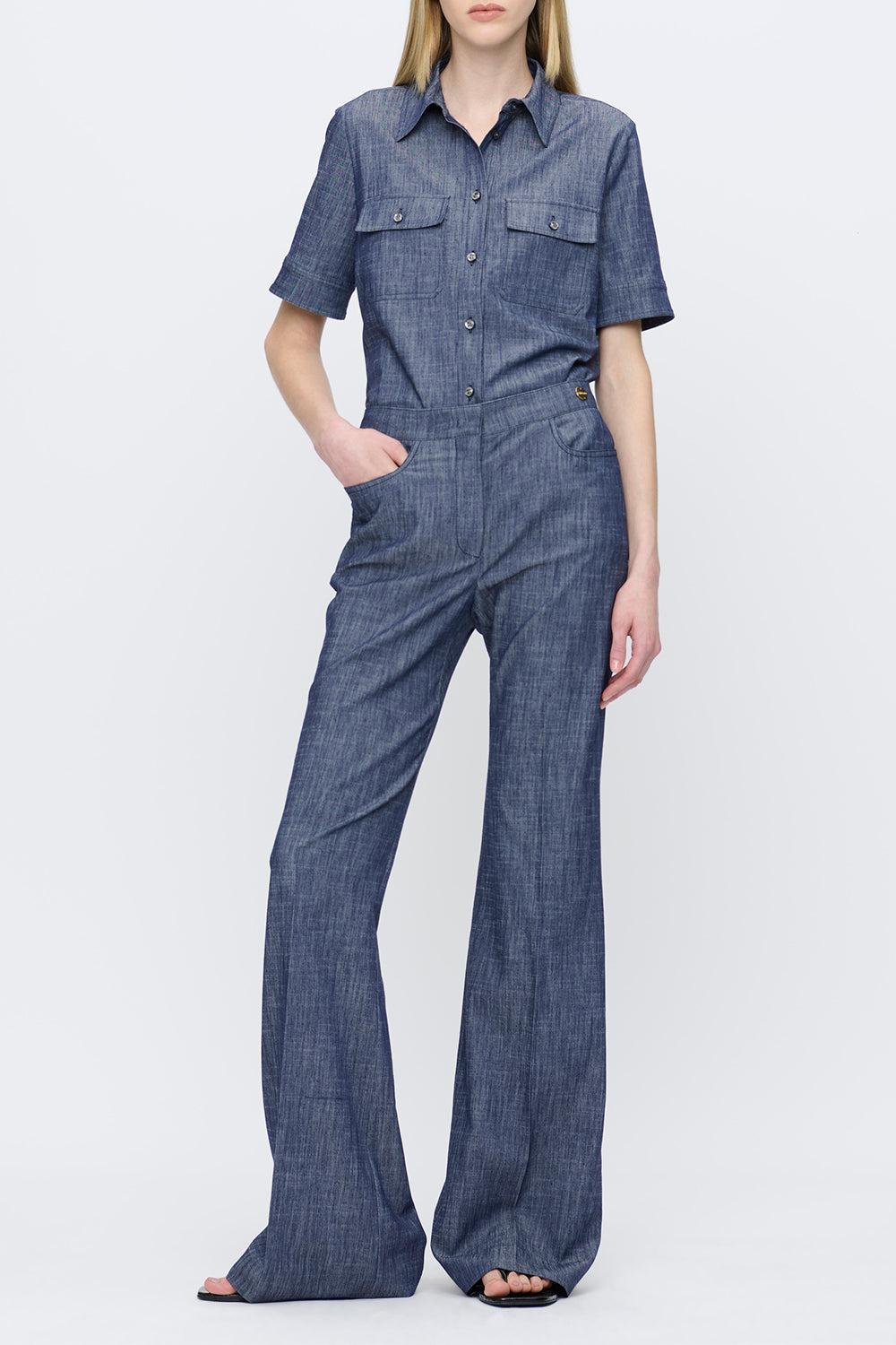 Tonne Pant-BLUE-40-CLOTHINGPANTWIDE LEG-CALLAS MILANO