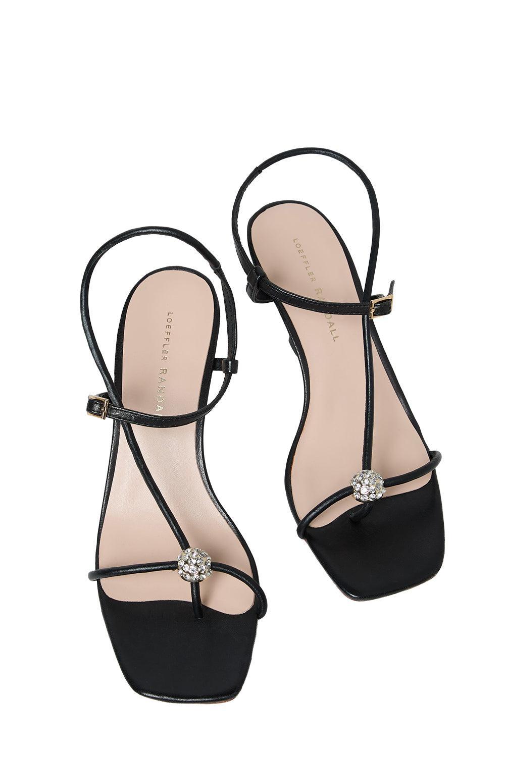 Triana Sandal - Black / Crystal-BLACK-6-SHOESANDAL-LOEFFLER RANDALL