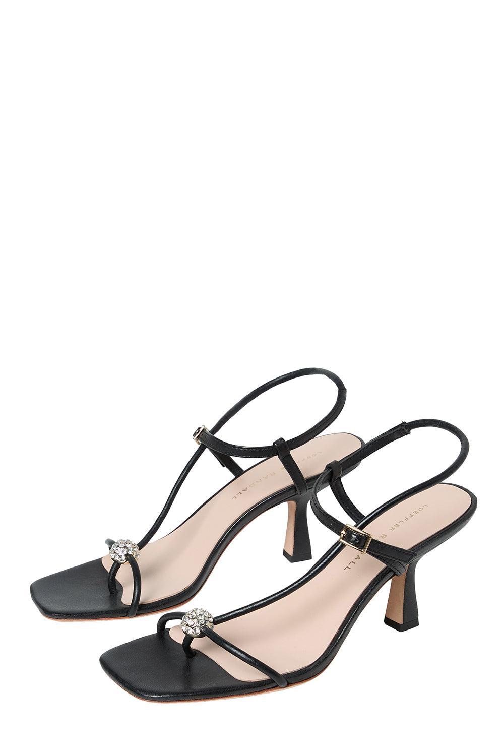 Triana Sandal - Black / Crystal-BLACK-6-SHOESANDAL-LOEFFLER RANDALL