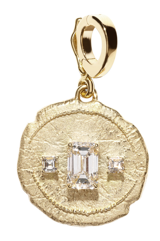 Diamond Small Trio Coin Pendant