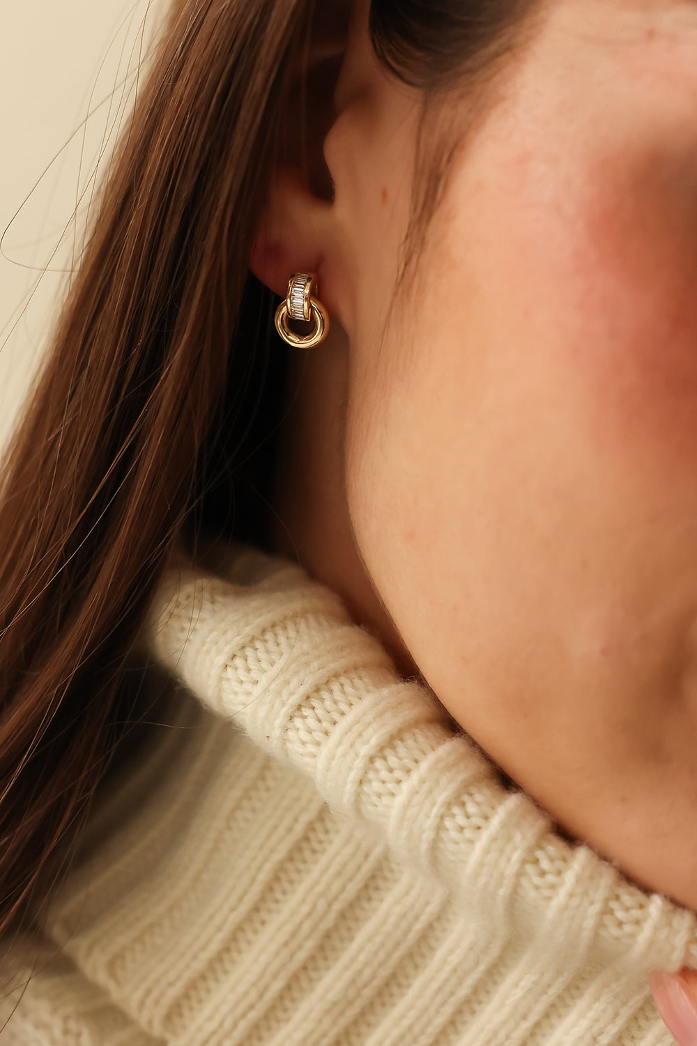 Diamond Sadie Interlocking Earrings