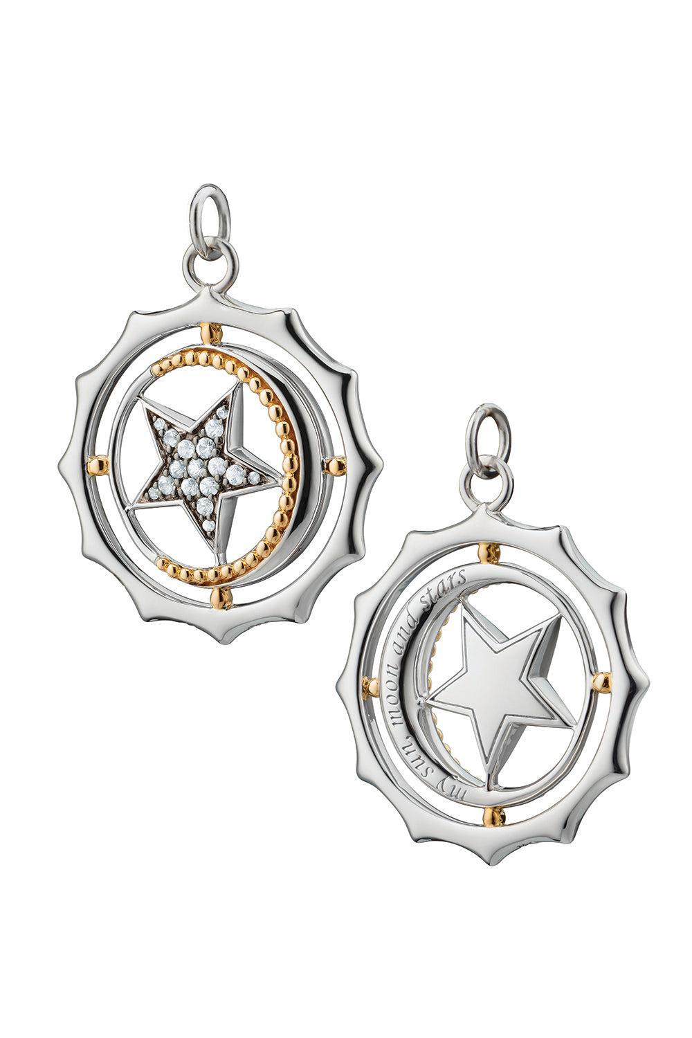 My Sun, Moon, And Starts Pendant-SILVER-JEWELRYFINE JEWELPENDANT-MONICA RICH KOSANN