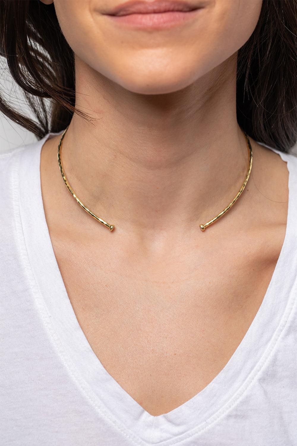 The Octavia Collar Necklace-YELLOW GOLD-JEWELRYFINE JEWELNECKLACE O-OCTAVIA ELIZABETH