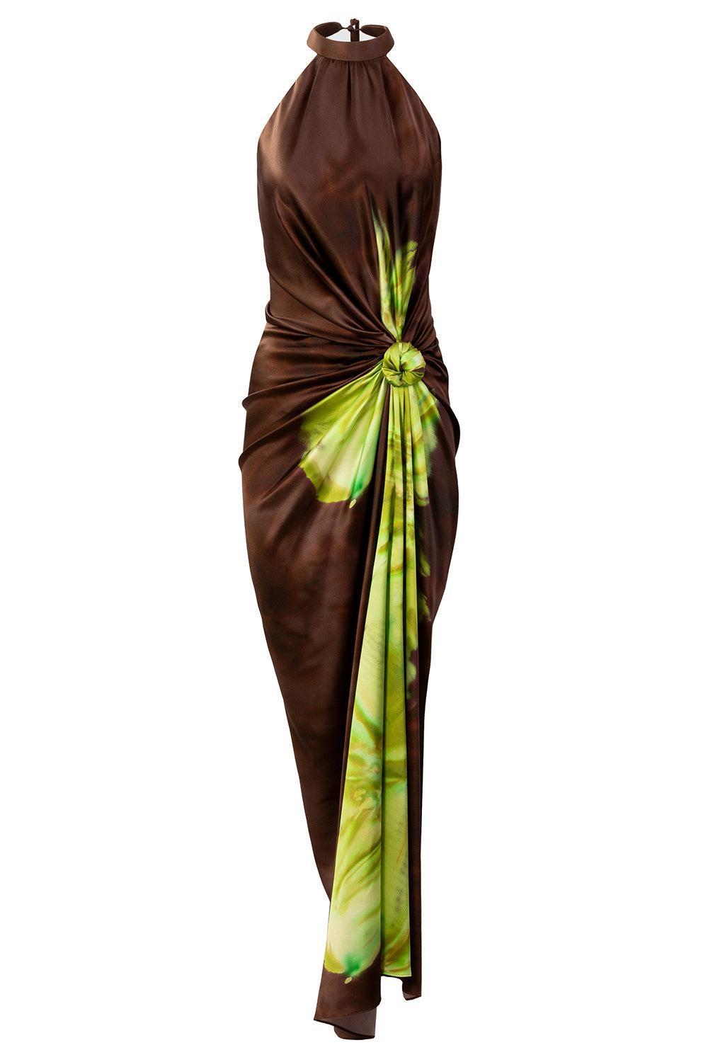 Tizziana Dress-GRN FLWR-XS-CLOTHINGDRESSCOCKTAIL-SILVIA TCHERASSI