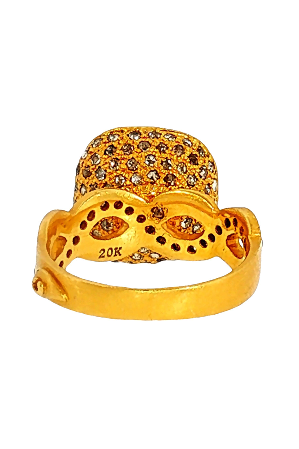 Diamond Square Luminosity Ring-YELLOW GOLD-7-JEWELRYFINE JEWELRING-COOMI
