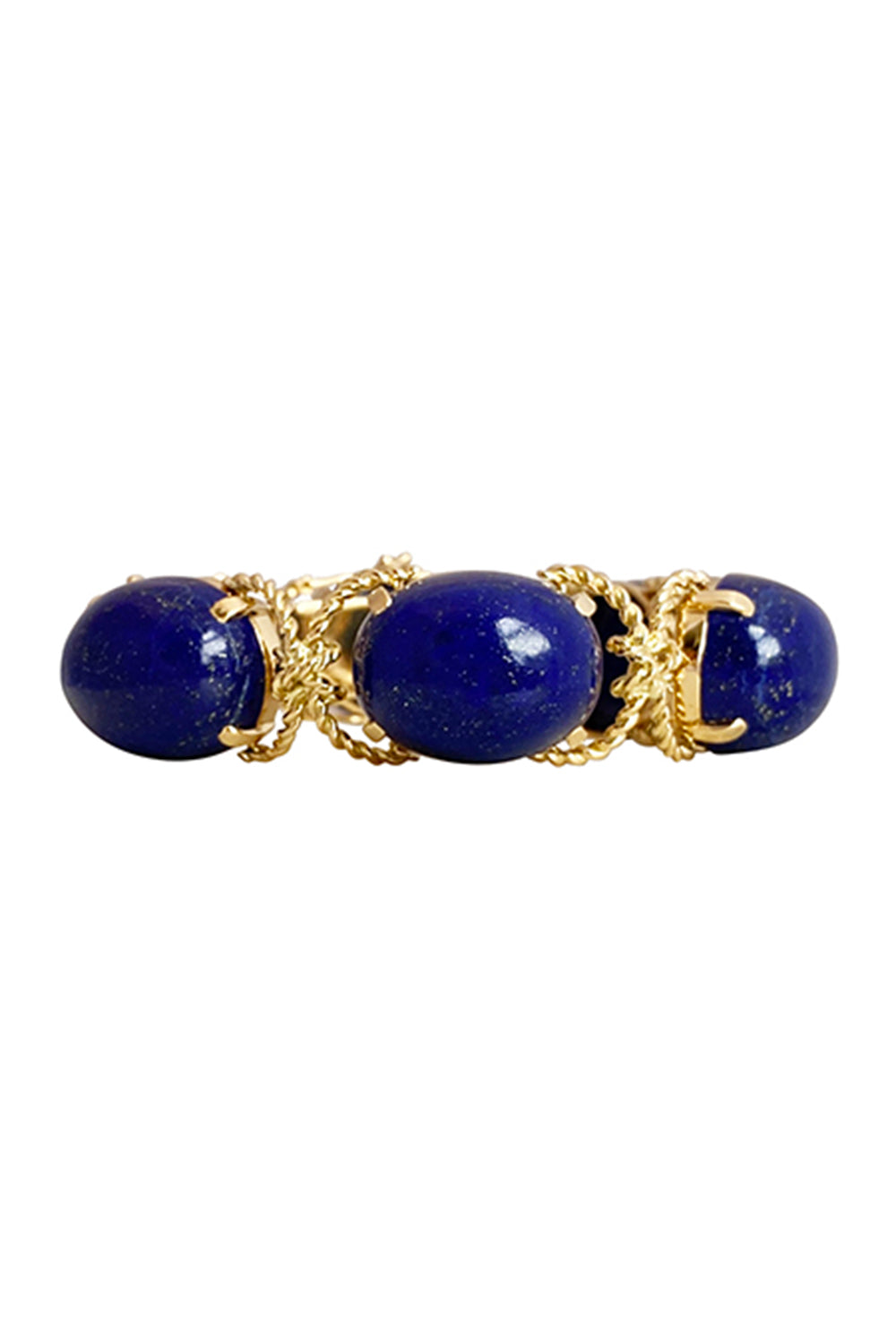 Lapis Rope Pebble Bracelet