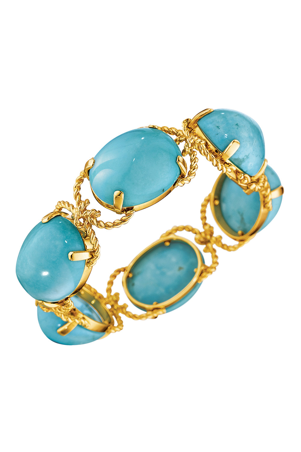 Turquoise Pebble Rope Bracelet