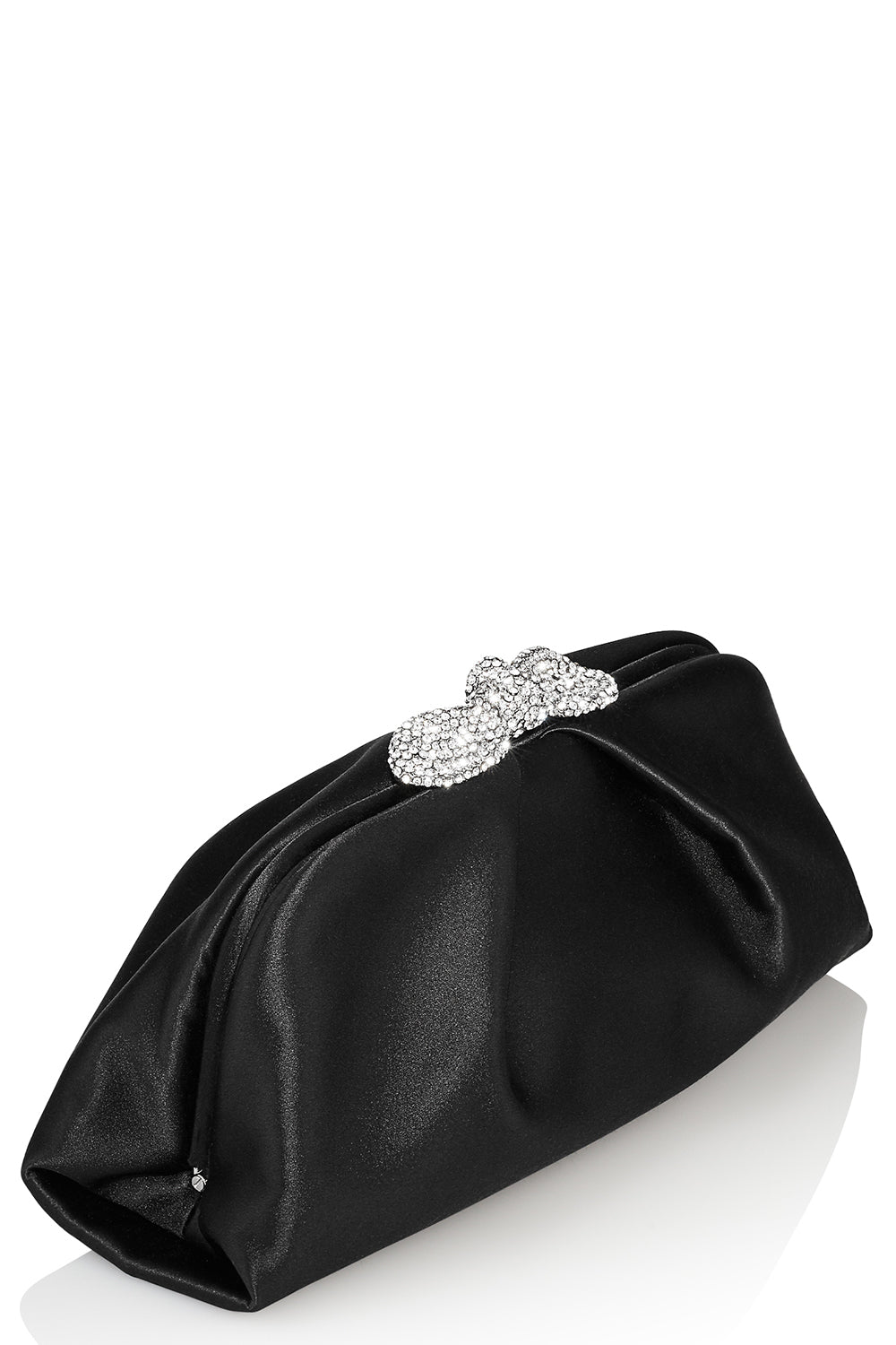 AQUAZZURA-Very Bowtie Crystal Bag - Black Crystal-BKCRYSPA