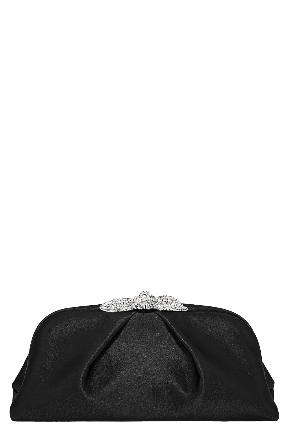 AQUAZZURA-Very Bowtie Crystal Bag - Black Crystal-BKCRYSPA