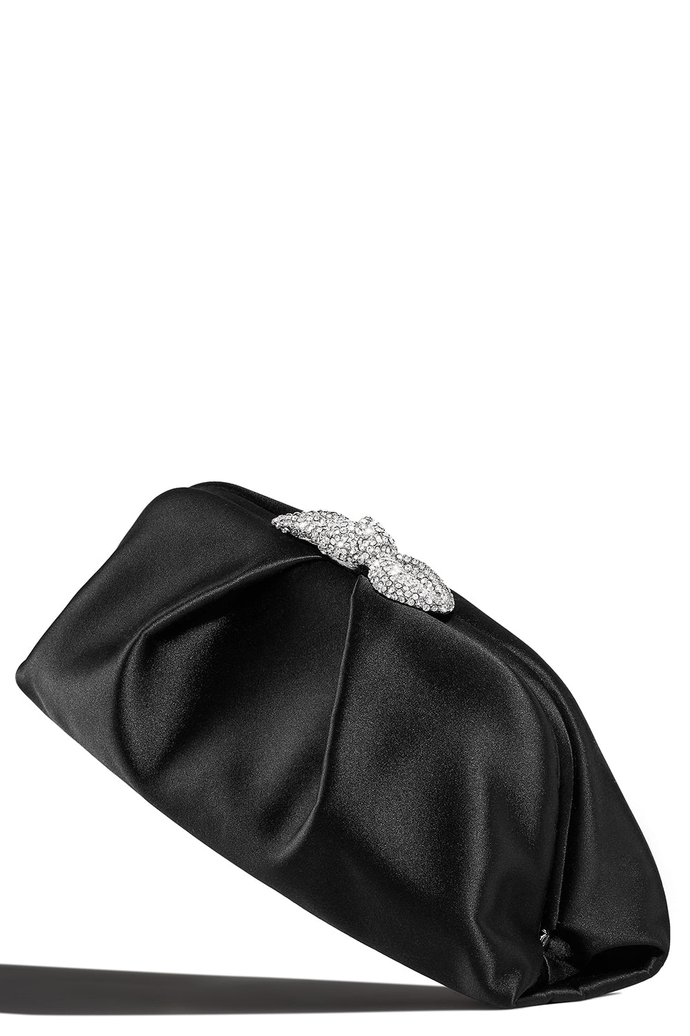 AQUAZZURA-Very Bowtie Crystal Bag - Black Crystal-BKCRYSPA