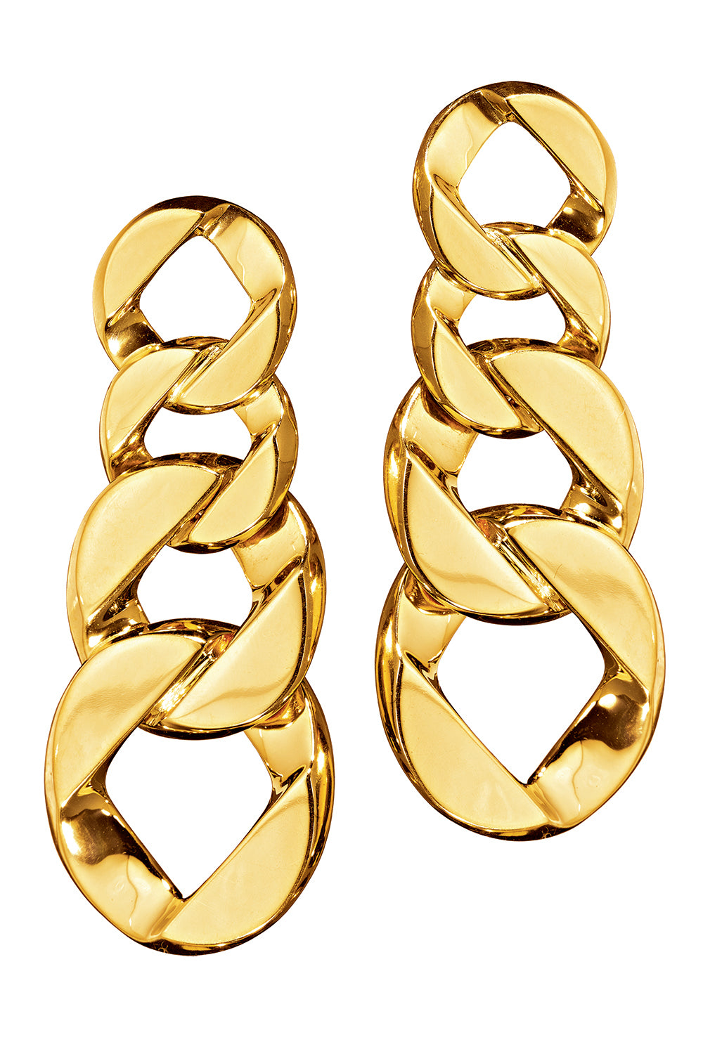 Curb Link Pendant Earrings