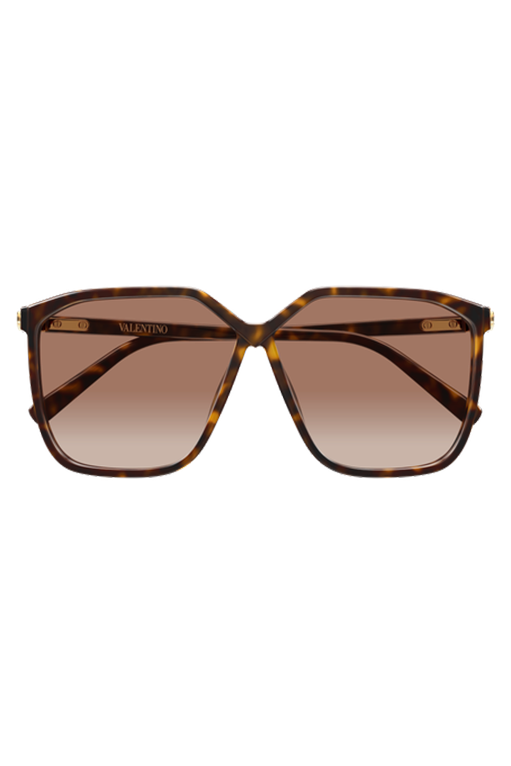 Vilouette Geometric Sunglasses-BROWN-ACCESSORIESUNGLASSES-VALENTINO ACCESSORIES