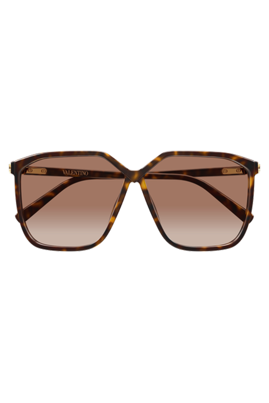Vilouette Geometric Sunglasses-BROWN-ACCESSORIESUNGLASSES-VALENTINO ACCESSORIES