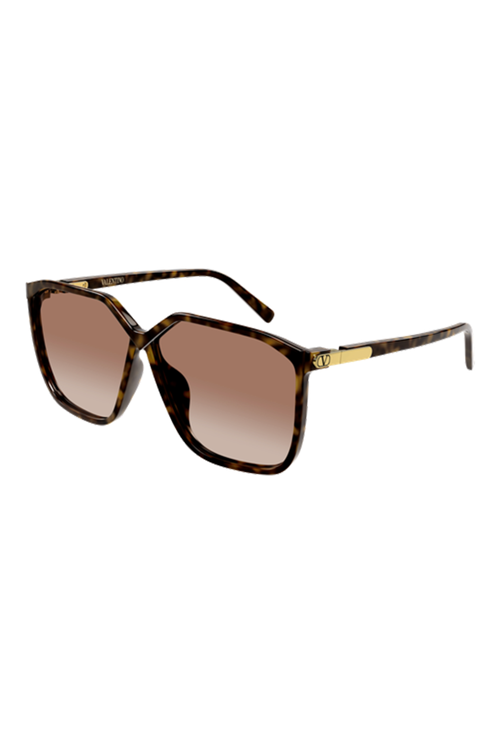 Vilouette Geometric Sunglasses-BROWN-ACCESSORIESUNGLASSES-VALENTINO ACCESSORIES