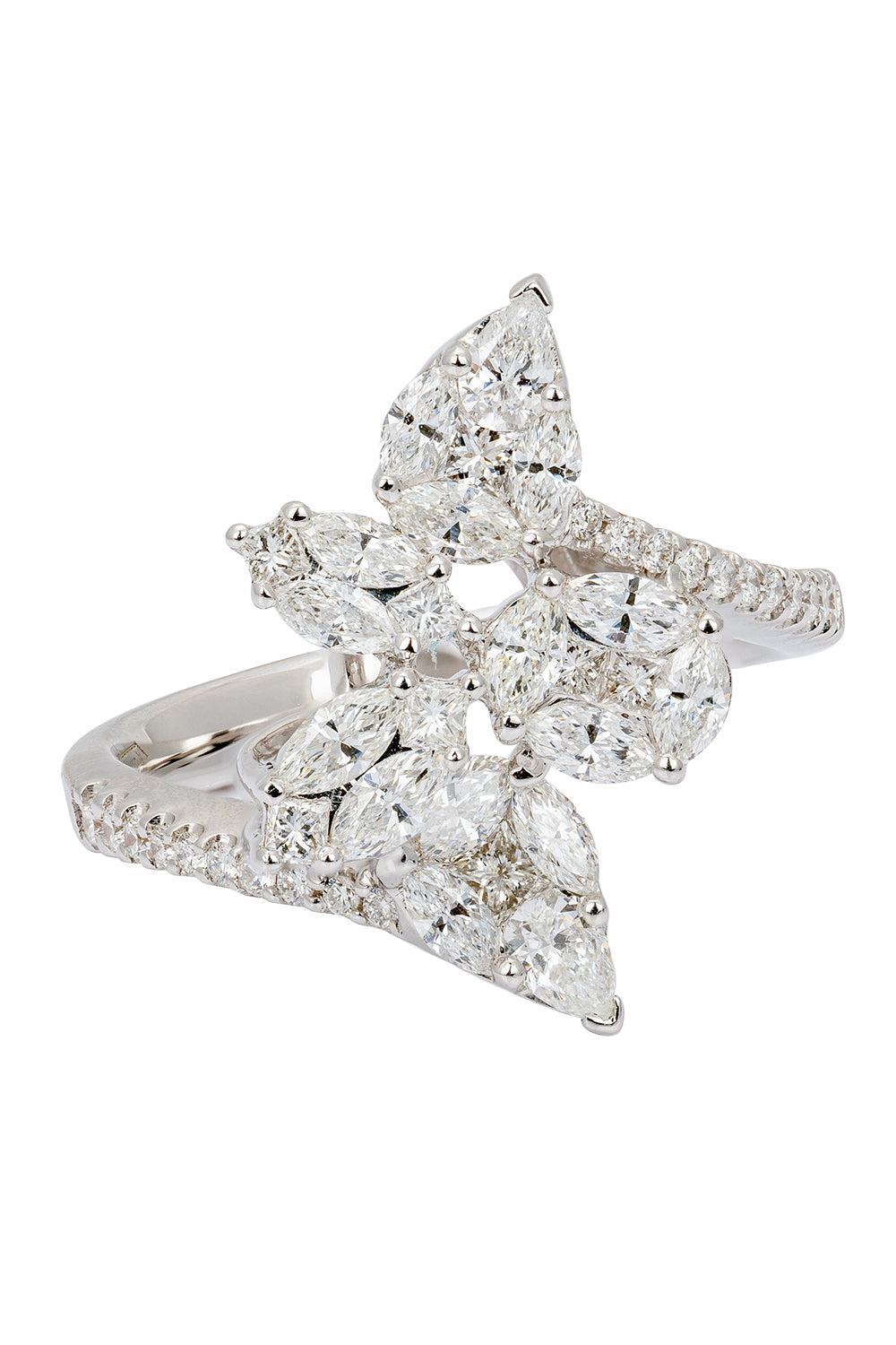 Diamond Cluster Ring-WHITE GOLD-6.75-JEWELRYFINE JEWELRING-ZYDO