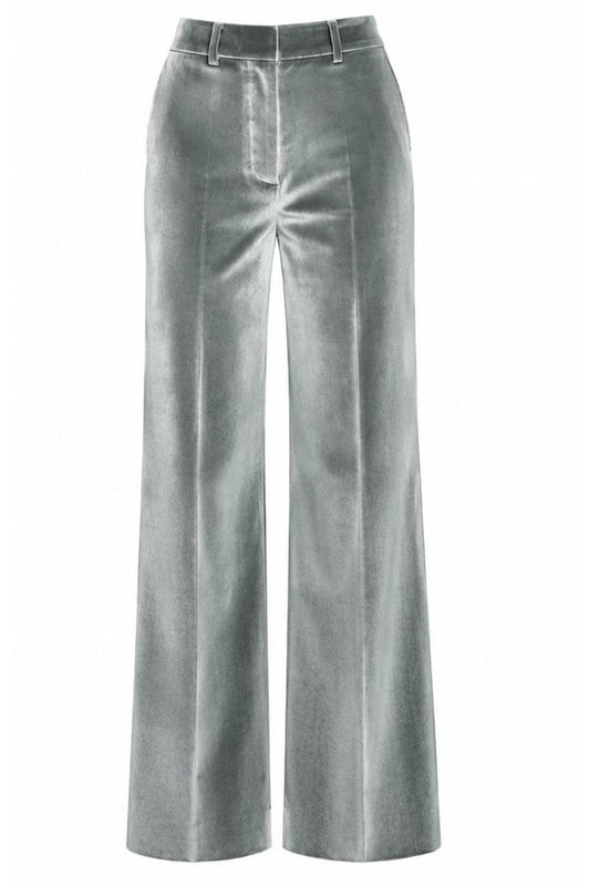 Wide Leg Trouser-GREEN-2-CLOTHINGPANTWIDE LEG-SUSAN BENDER