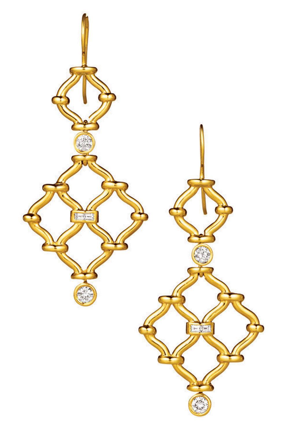 Diamond Kensington Earrings-YELLOW GOLD-JEWELRYFINE JEWELEARRING-VERDURA