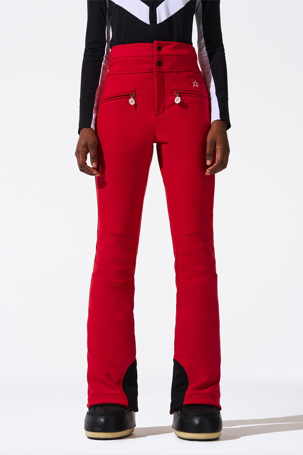 PERFECT MOMENT-Aurora Flare Ski Pant - Red-