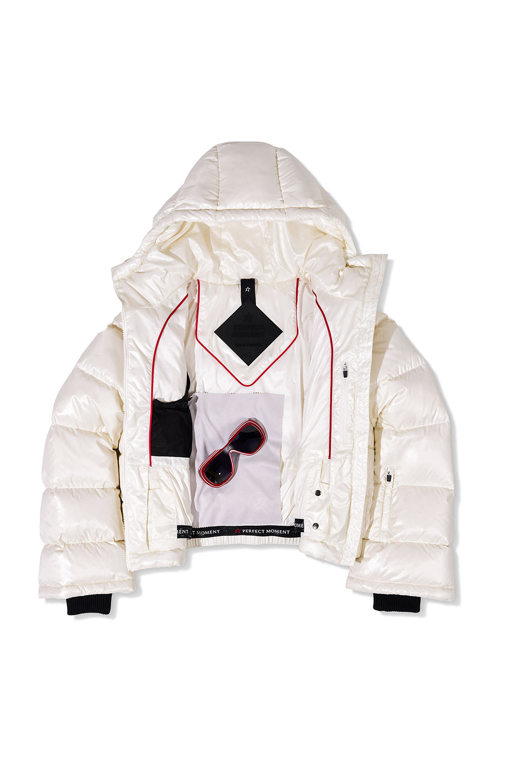 PERFECT MOMENT-Polar Flare Ski Jacket II - Snow White-