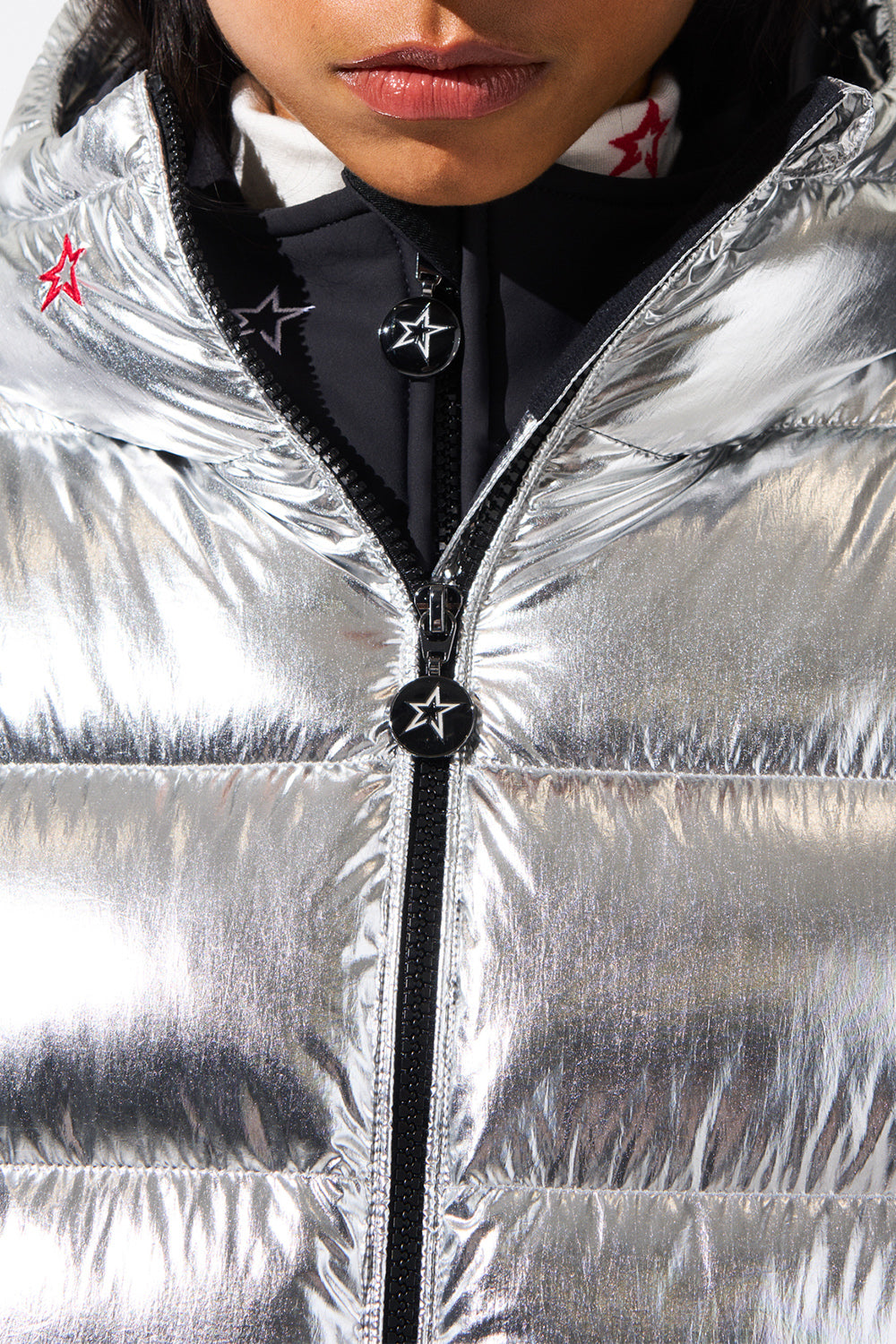 PERFECT MOMENT-Polar Flare Ski Jacket II - Silver Foil-