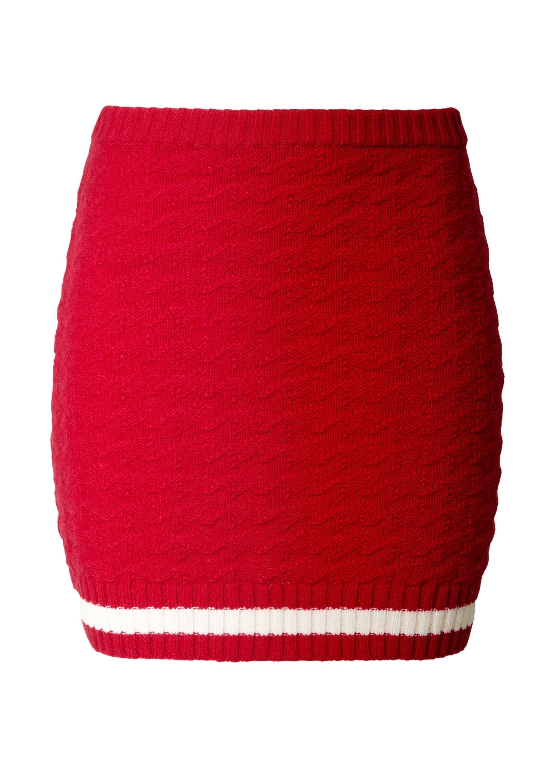 Glacier Mini Skirt-RED-XS-CLOTHINGSKIRTMINI-PERFECT MOMENT