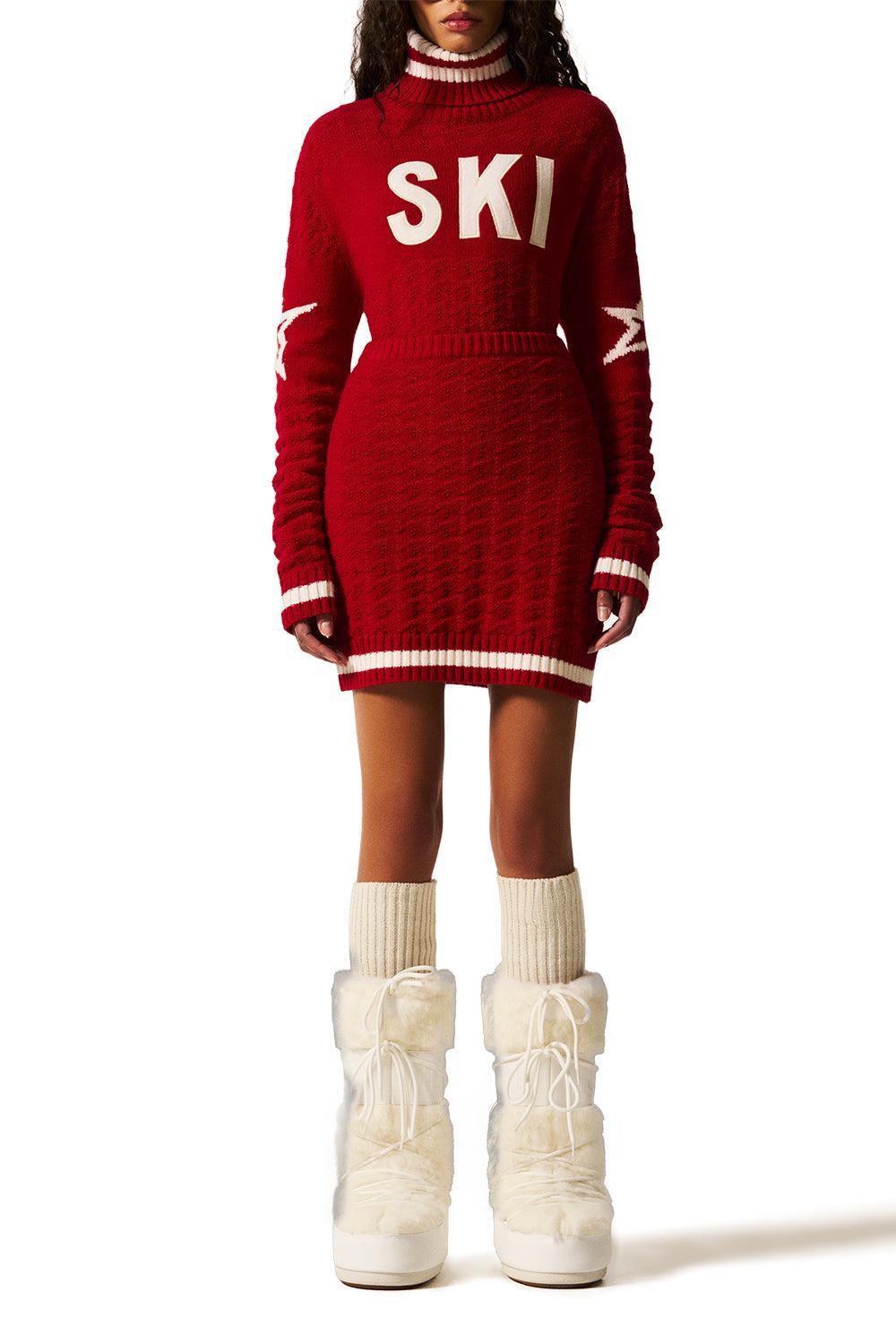 Glacier Mini Skirt-RED-XS-CLOTHINGSKIRTMINI-PERFECT MOMENT