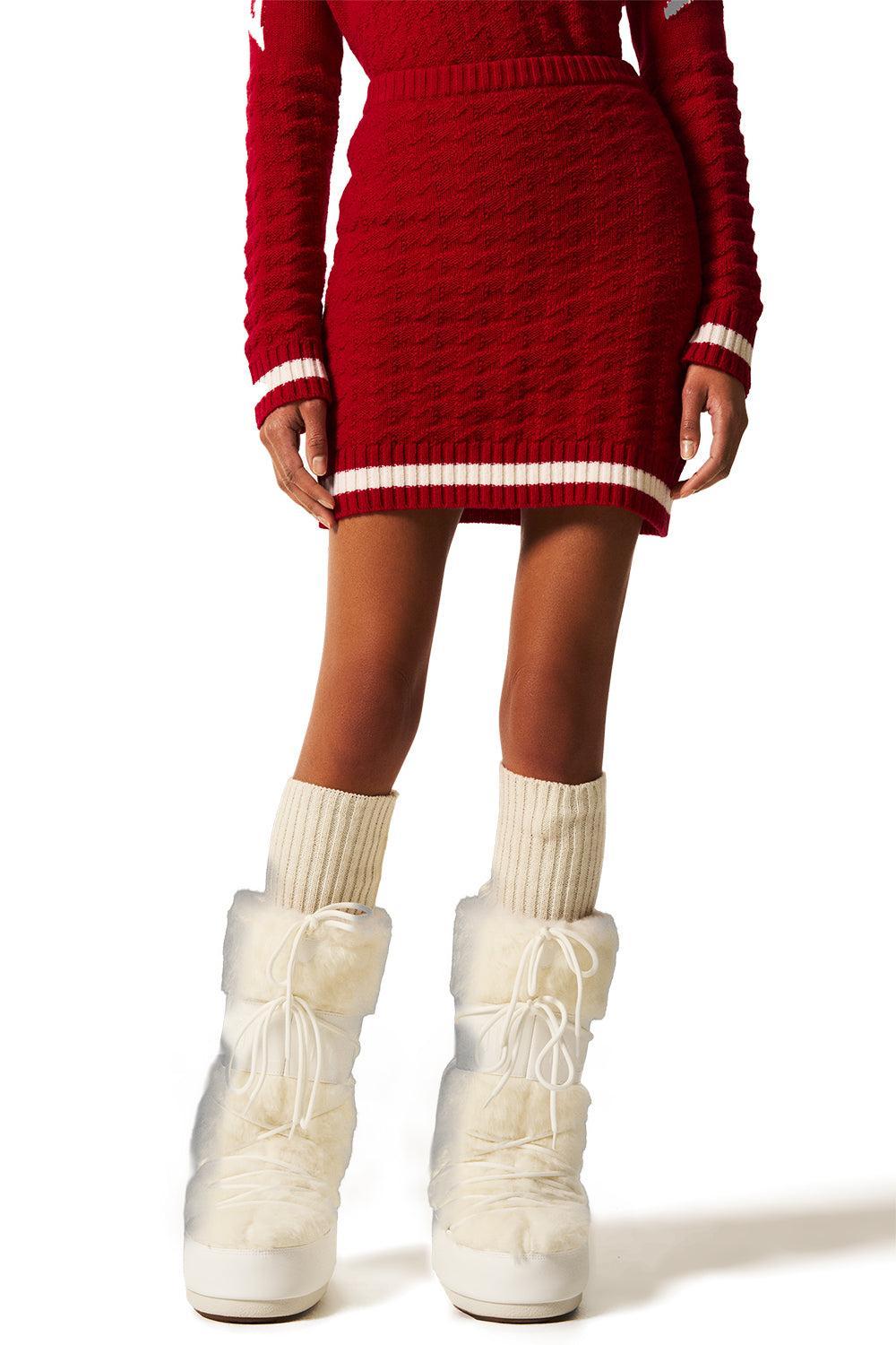 Glacier Mini Skirt-RED-XS-CLOTHINGSKIRTMINI-PERFECT MOMENT