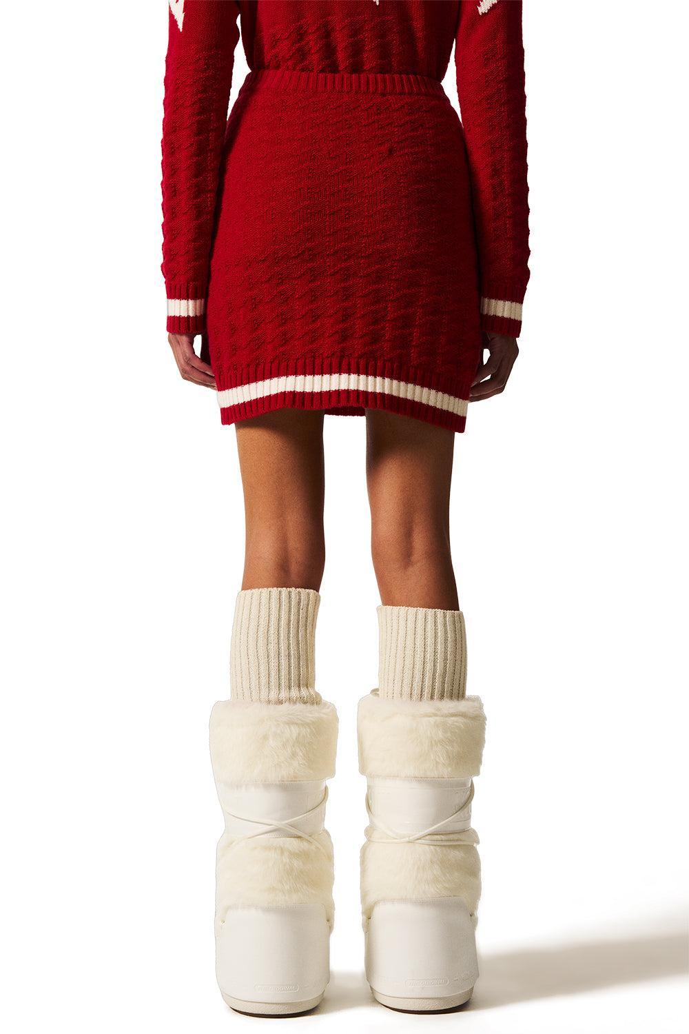 Glacier Mini Skirt-RED-XS-CLOTHINGSKIRTMINI-PERFECT MOMENT