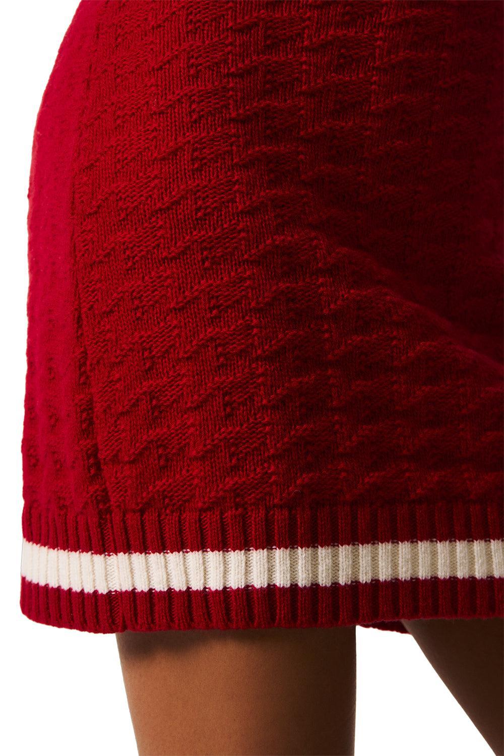 Glacier Mini Skirt-RED-XS-CLOTHINGSKIRTMINI-PERFECT MOMENT