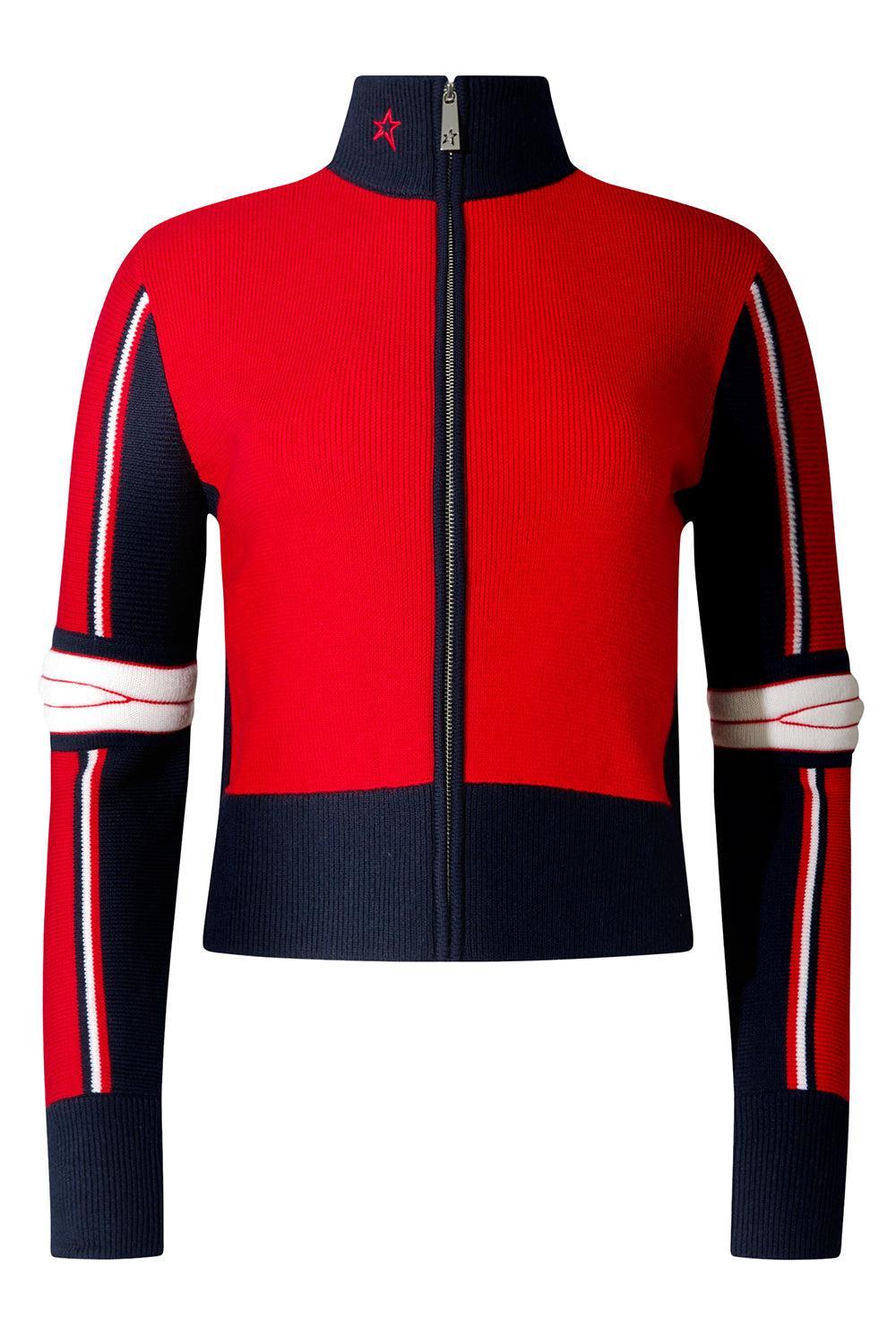 JG Zip Sweater-RED/NVY-XS-CLOTHINGJACKETCASUAL-PERFECT MOMENT