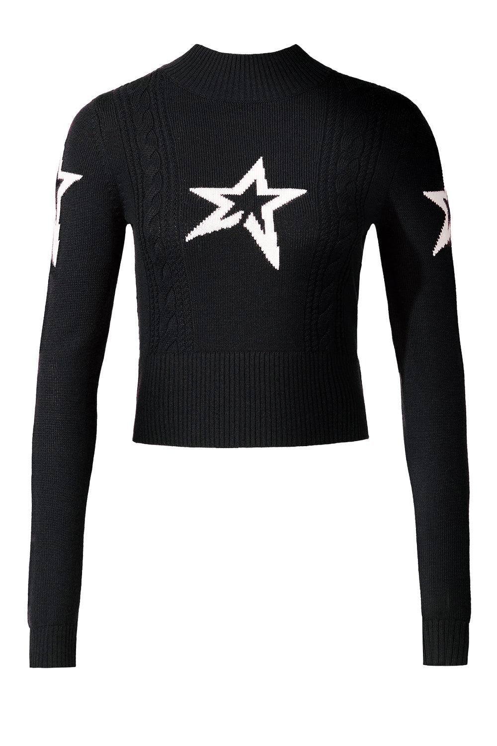 Cable Underwear Sweater-BLACK-XS-CLOTHINGTOPSWEATER-PERFECT MOMENT