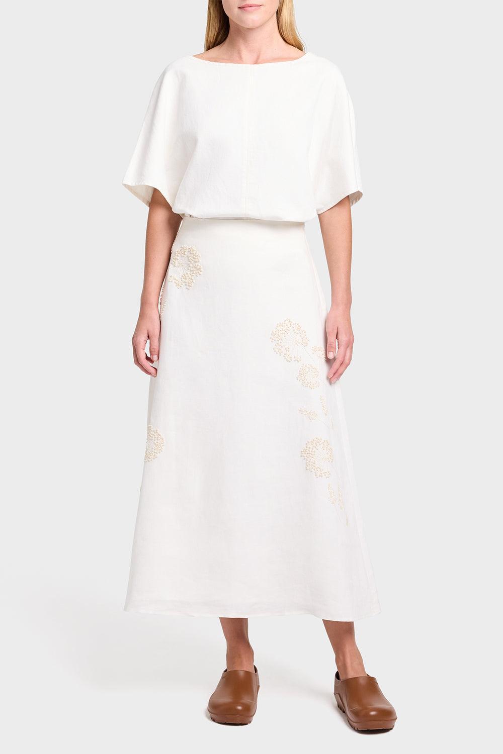 The A-Line Skirt-CREAM-2-CLOTHINGSKIRTMAXI-TWP