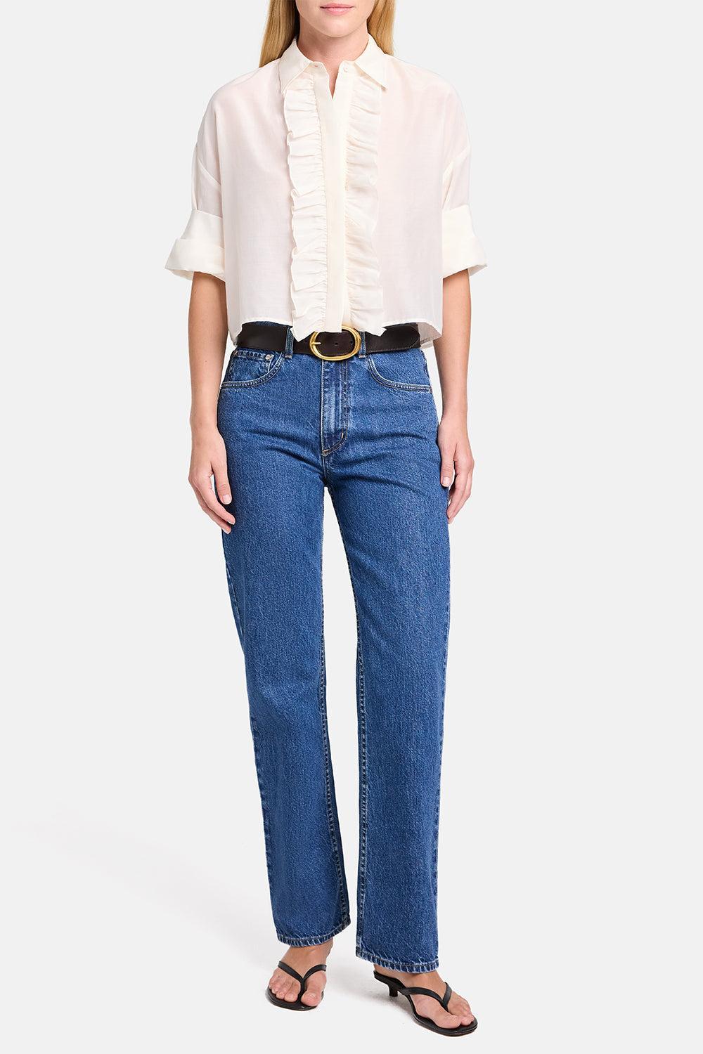 Next Ex Ruffle Shirt-WHITE-P-CLOTHINGTOPBLOUSE-TWP