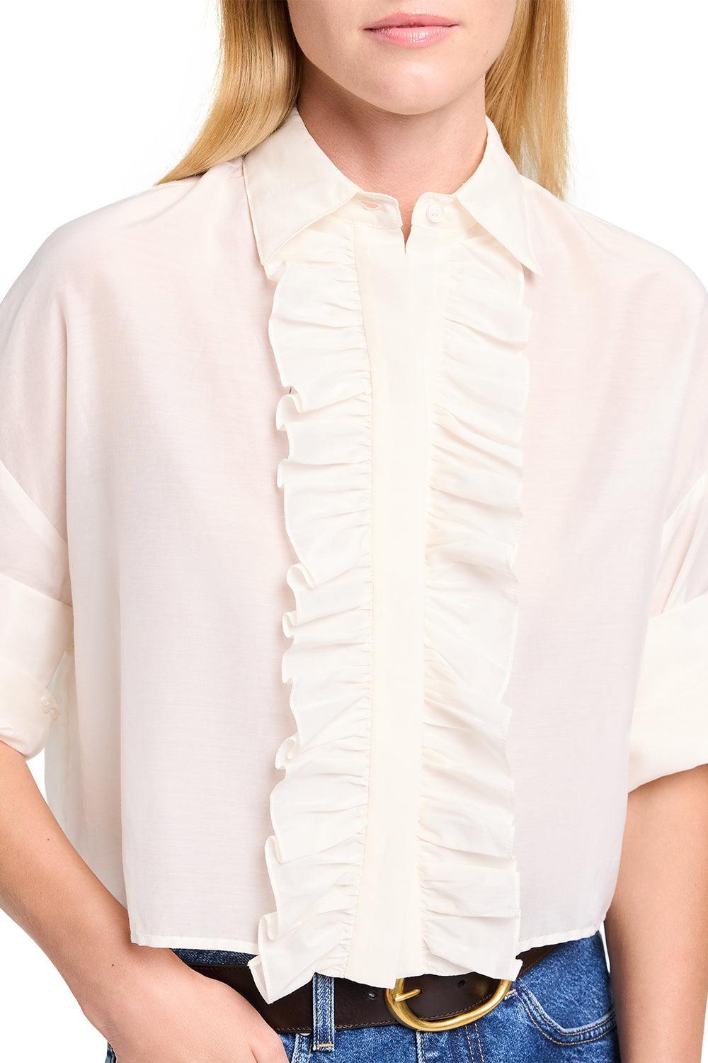 Next Ex Ruffle Shirt-WHITE-P-CLOTHINGTOPBLOUSE-TWP