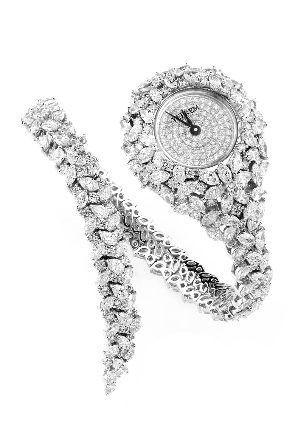 Diamond Wrap Y-Momento Watch-WHITE GOLD-ACCESSORIEWATCHES-YEPREM JEWELLERY