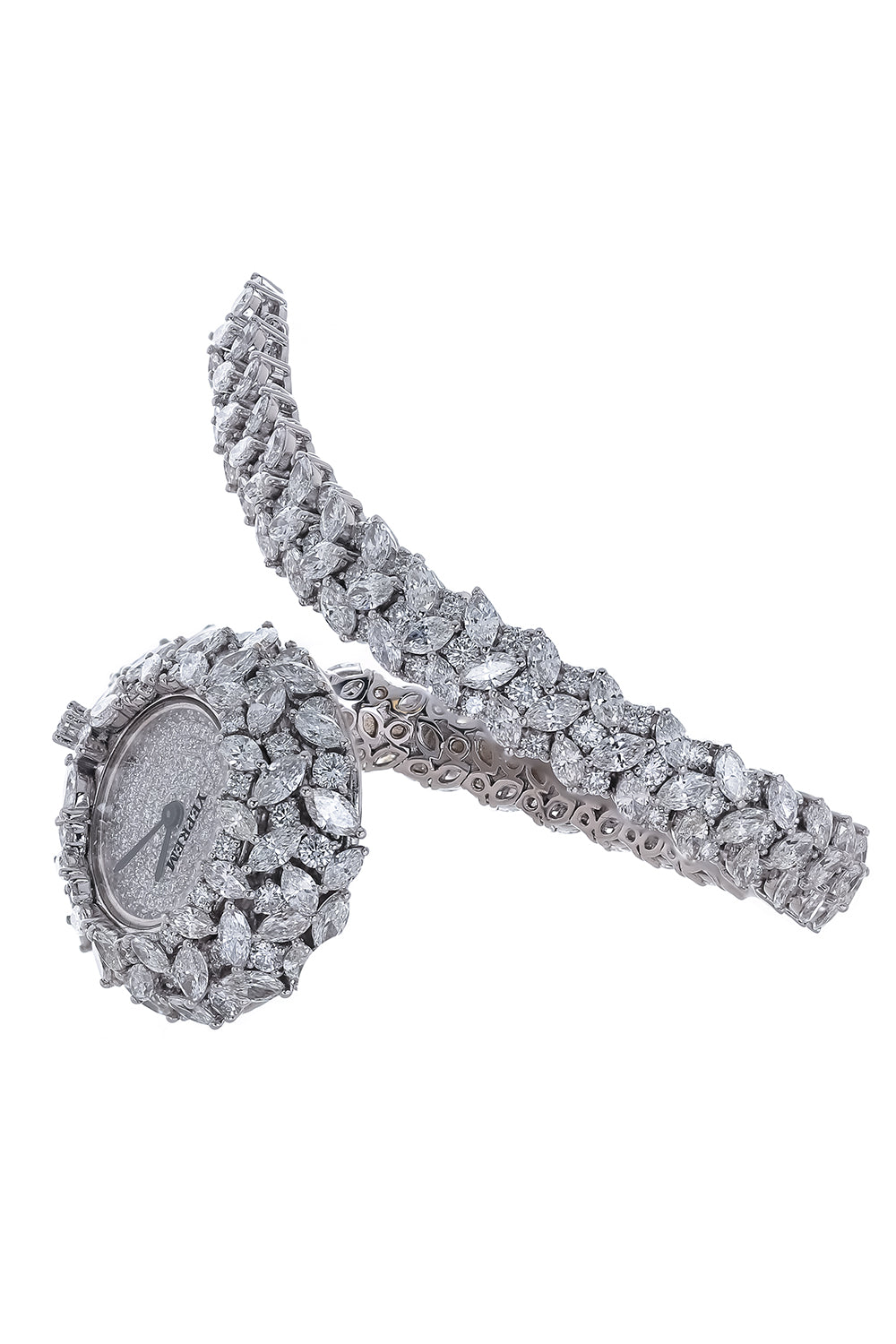 Diamond Wrap Watch-WHITE GOLD-ACCESSORIEWATCHES-YEPREM JEWELLERY