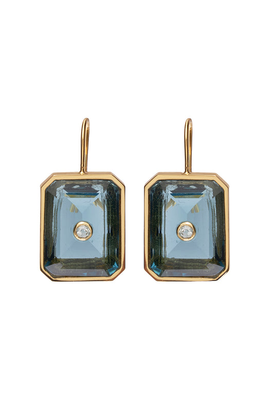 Denim Tile Earrings
